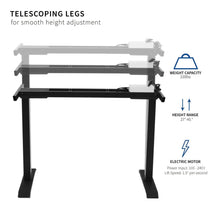 Load image into Gallery viewer, Height Adjustable Standing Desk Frame
