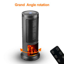 Load image into Gallery viewer, Electric Heater, Two-speed heating and Overheat protection with Timing Function, Can rotate the head at 45 degrees, Black