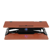 Load image into Gallery viewer, Height Adjustable Electric Standing Gaming Desk On Desk Converter