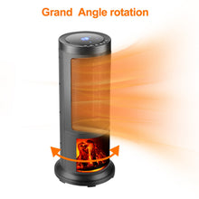 Load image into Gallery viewer, Electric Heater, Two-speed heating and Overheat protection with Timing Function, Can rotate the head at 45 degrees, Black