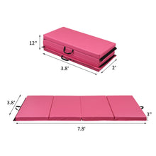 Load image into Gallery viewer, Gymnastics Mats Thick Landing Mat Floor Exercise Mat Tumbling Mat Soft and Firm 4'x8'x3'' Blue/Pink