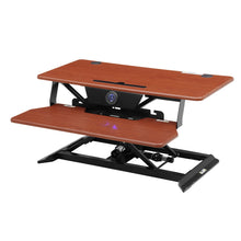 Load image into Gallery viewer, Height Adjustable Electric Standing Gaming Desk On Desk Converter