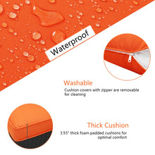 Load image into Gallery viewer, 8 Pieces Outdoor Patio Furniture Sofa Set Wicker Sectional Rattan Conversation Set with Ottoman and Glass Table