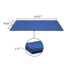 Load image into Gallery viewer, 4'x10'x2 Gymnastics Gym Mat , Folding PU Panel,for Exercise Tumbling Gym Aerobics Yoga Stretching Martial arts Fitness Mat, Hook & Loop Fasteners