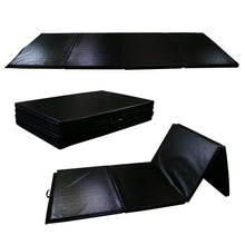 Load image into Gallery viewer, 4'x10'x2 Gymnastics Gym Mat , Folding PU Panel,for Exercise Tumbling Gym Aerobics Yoga Stretching Martial arts Fitness Mat, Hook & Loop Fasteners