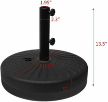 Load image into Gallery viewer, Umbrella Base Water Filled Stand Market Patio Outdoor Heavy Duty Umbrella Holder Black