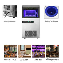 Load image into Gallery viewer, Commercial and Household Ice Maker Machine - Makes 66 Pounds Ice in 24 hrs with 33 Pounds Storage Capacity