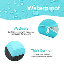 Load image into Gallery viewer, 9 Pieces Outdoor Patio Furniture Sofa Set Wicker Sectional Rattan Conversation Set with Glass Table and Ottoman