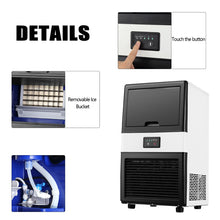 Load image into Gallery viewer, Commercial and Household Ice Maker Machine - Makes 66 Pounds Ice in 24 hrs with 33 Pounds Storage Capacity