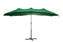 Load image into Gallery viewer, Oversize Outdoor Market Patio Umbrella -15 x 8.8' Solar Lighted 48 Led Light -(Base is not included)