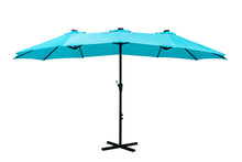 Load image into Gallery viewer, Oversize Outdoor Market Patio Umbrella -15 x 8.8' Solar Lighted 48 Led Light -(Base is not included)
