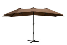 Load image into Gallery viewer, Oversize Outdoor Market Patio Umbrella -15 x 8.8' Solar Lighted 48 Led Light -(Base is not included)