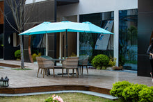 Load image into Gallery viewer, Oversize Outdoor Market Patio Umbrella -15 x 8.8' Solar Lighted 48 Led Light -(Base is not included)