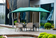 Load image into Gallery viewer, Oversize Outdoor Market Patio Umbrella -15 x 8.8' Solar Lighted 48 Led Light -(Base is not included)