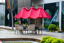 Load image into Gallery viewer, Oversize Outdoor Market Patio Umbrella -15 x 8.8' Solar Lighted 48 Led Light -(Base is not included)