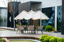 Load image into Gallery viewer, Oversize Outdoor Market Patio Umbrella -15 x 8.8' Solar Lighted 48 Led Light -(Base is not included)