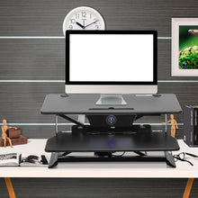 Load image into Gallery viewer, Height Adjustable Electric Standing Gaming Desk On Desk Converter