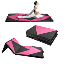 Load image into Gallery viewer, PU Leather Gymnastics Folding Mat - Diamond Style