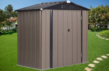 Load image into Gallery viewer, 6'x4'x6' Outdoor Metal Garden Storage Shed Tool House with 2 Doors & Lock ( 5A-GS012)