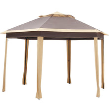 Load image into Gallery viewer, 6-Sided Pop Up Canopy with Sidewalls, Double-roofed & Extended Eaves