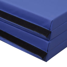 Load image into Gallery viewer, Gymnastics Mats Thick Landing Mat Floor Exercise Mat Tumbling Mat Soft and Firm 4'x8'x3'' Blue/Pink