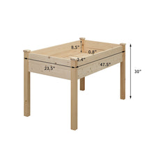Load image into Gallery viewer, Wood Raised Garden Bed Vegetable Flower Planter with Legs