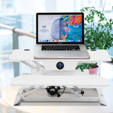 Load image into Gallery viewer, Height Adjustable Electric Standing Gaming Desk On Desk Converter