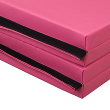 Load image into Gallery viewer, Gymnastics Mats Thick Landing Mat Floor Exercise Mat Tumbling Mat Soft and Firm 4'x8'x3'' Blue/Pink