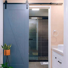 Load image into Gallery viewer, 6.6 FT Single Sliding Barn Door Closet Hardware Set Kit