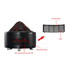 Load image into Gallery viewer, Portable Electric Heater 1500W 3 Quartz Infrared Tubes Thermostat With Remote Control Shape of a volcano Overheat protection 12 Timer