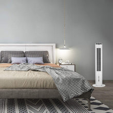 Load image into Gallery viewer, Portable Air Cooler Fans Oscillating for Bedroom, Premium Tower Cooling Fan with Water Tank, Remote Control, 39.4inch