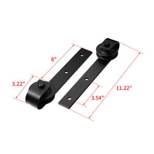 Load image into Gallery viewer, 6FT Heavy Duty Sliding Barn Door Hardware Track Kit for Single Door Black,Includes Installation Instruction