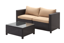 Load image into Gallery viewer, 藤编沙发转角加茶几