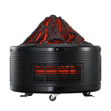 Load image into Gallery viewer, Portable Electric Heater 1500W 3 Quartz Infrared Tubes Thermostat With Remote Control Shape of a volcano Overheat protection 12 Timer