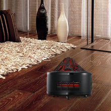 Load image into Gallery viewer, Portable Electric Heater 1500W 3 Quartz Infrared Tubes Thermostat With Remote Control Shape of a volcano Overheat protection 12 Timer