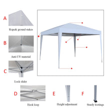 Load image into Gallery viewer, Canopy Tent 10x10 Pop Up Canopy Outdoor Canopies Super Compact Canopy Portable Tent Popup Beach Canopy Shade Canopy Tent with Wheeled Carry Bag