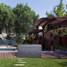 Load image into Gallery viewer, Plastic Deck Storage Container Box - Waterproof 120 Gallon Outdoor Patio Garden Furniture,Hydraulic Lever