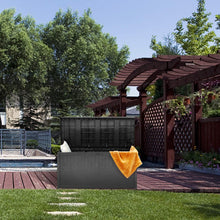 Load image into Gallery viewer, Plastic Deck Storage Container Box - Waterproof 120 Gallon Outdoor Patio Garden Furniture,Hydraulic Lever
