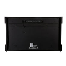 Load image into Gallery viewer, Electric Fireplace Stove with 3D Flame Adjustable Infrared Heater Thermostat with Remote Wood Metal Black 1500W 700W (38"x3.7"x22.4")