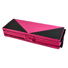 Load image into Gallery viewer, PU Leather Gymnastics Folding Mat - Diamond Style