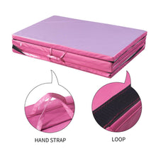 Load image into Gallery viewer, PU Leather Gymnastics Folding Mat