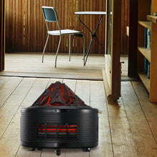 Load image into Gallery viewer, Portable Electric Heater 1500W 3 Quartz Infrared Tubes Thermostat With Remote Control Shape of a volcano Overheat protection 12 Timer