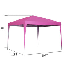 Load image into Gallery viewer, Canopy Tent 10x10 Pop Up Canopy Outdoor Canopies Super Compact Canopy Portable Tent Popup Beach Canopy Shade Canopy Tent with Wheeled Carry Bag