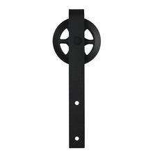 Load image into Gallery viewer, 6.6Ft Double Big Wheels Indoor Sliding Barn Door Hardware Rail Track Kit for Double Door