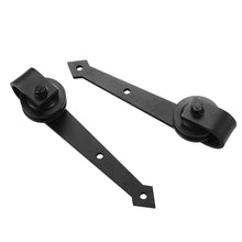 Load image into Gallery viewer, 6.6FT Barn Door Hardware Kit, Sliding Barn Wood Door Hardware Track Set Dark Steel Antique Style