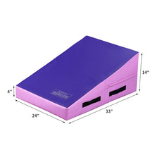 Load image into Gallery viewer, Incline Wedge Gymnastics Mat Back Bend Trainer, Skill Shape Gymnastics Tumbling Mats for Somersault