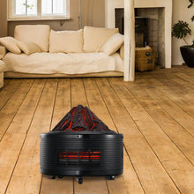 Load image into Gallery viewer, Portable Electric Heater 1500W 3 Quartz Infrared Tubes Thermostat With Remote Control Shape of a volcano Overheat protection 12 Timer