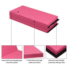 Load image into Gallery viewer, Gymnastics Mats Thick Landing Mat Floor Exercise Mat Tumbling Mat Soft and Firm 4'x6'x3'' Pink