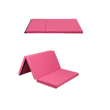 Load image into Gallery viewer, Gymnastics Mats Thick Landing Mat Floor Exercise Mat Tumbling Mat Soft and Firm 4'x6'x3'' Pink