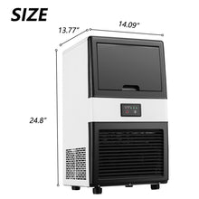 Load image into Gallery viewer, Commercial and Household Ice Maker Machine - Makes 66 Pounds Ice in 24 hrs with 33 Pounds Storage Capacity